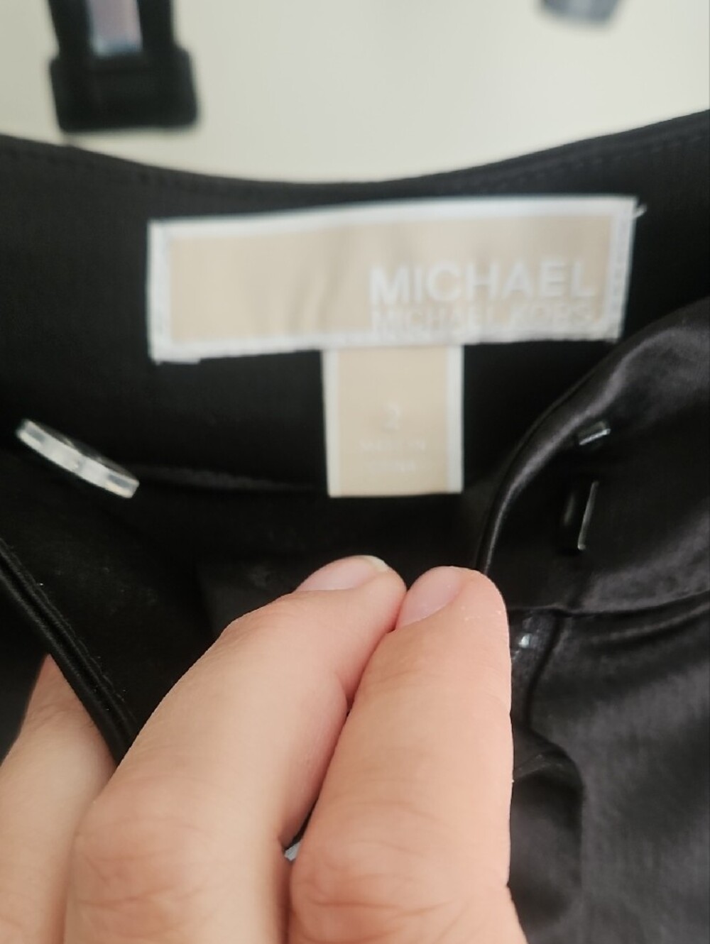 MICHAEL Michael Kors Black Wide-Leg Dress Pants - Picture 2 of 2